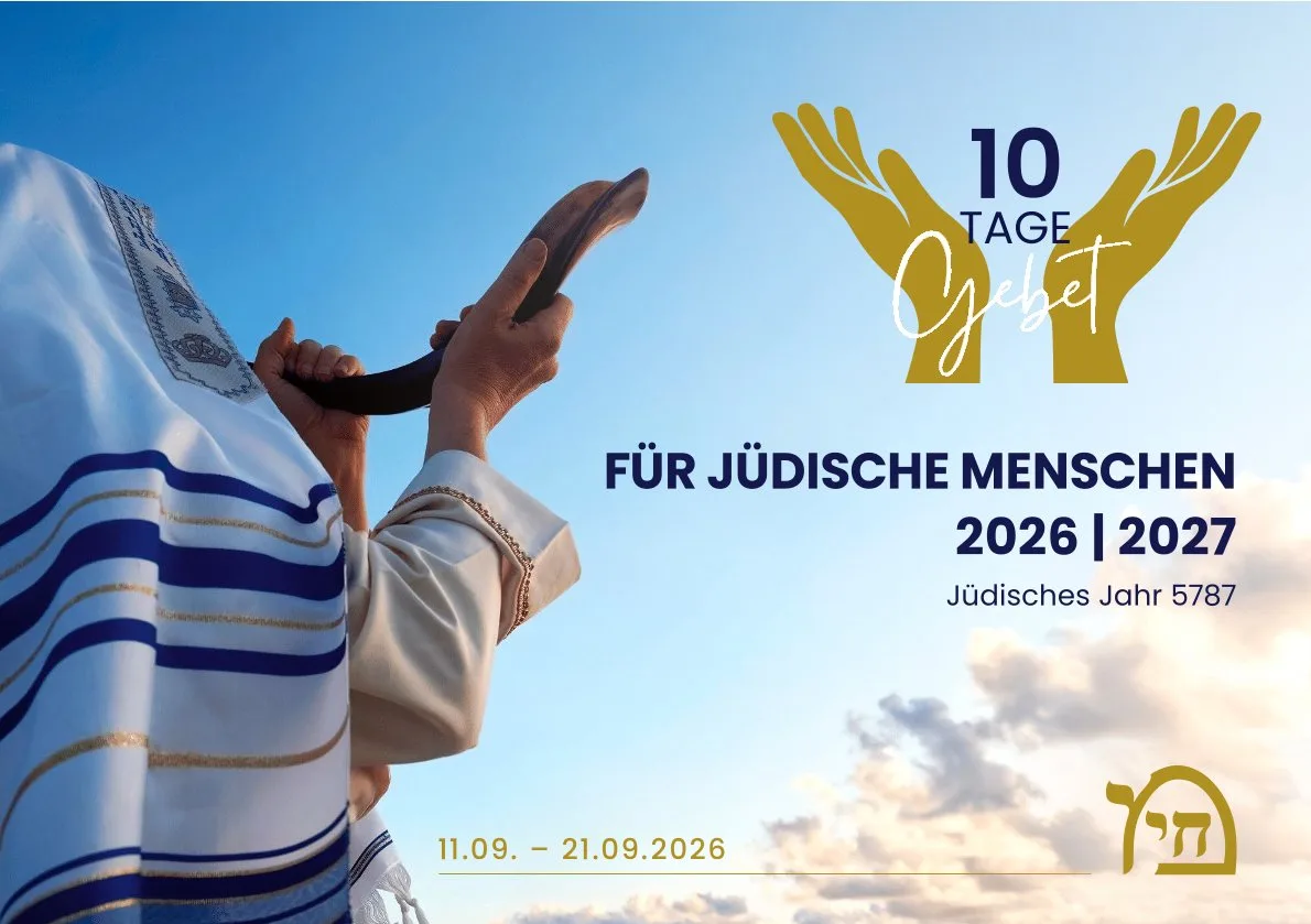 Flyer zur Veranstaltung 10 Tage Gebet für jüdische Menschen
